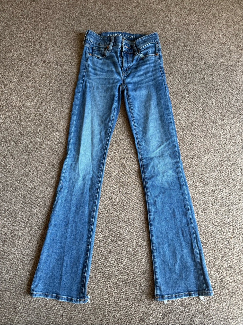American Eagle Outfitters Women's Medium Blue Flare Jeans